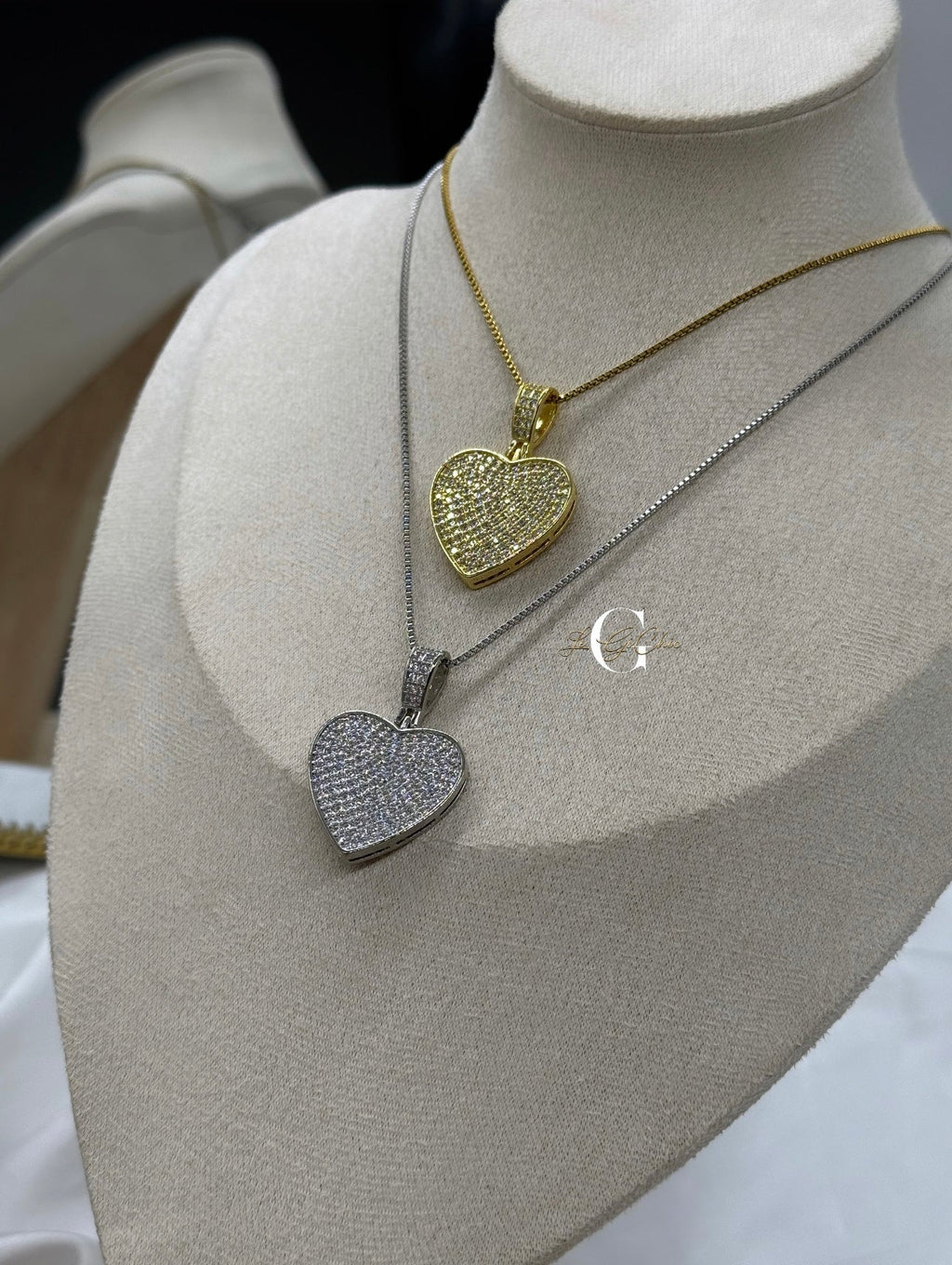 Collana “Cuore zirconato pendente”