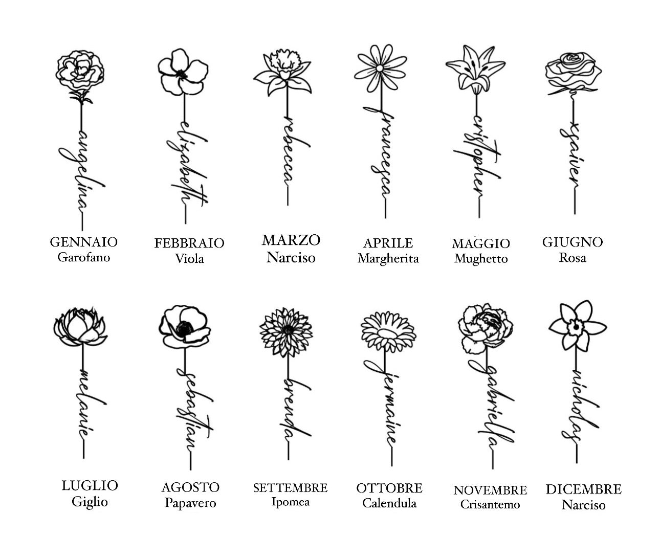 Collana “Flora” in argento 925
