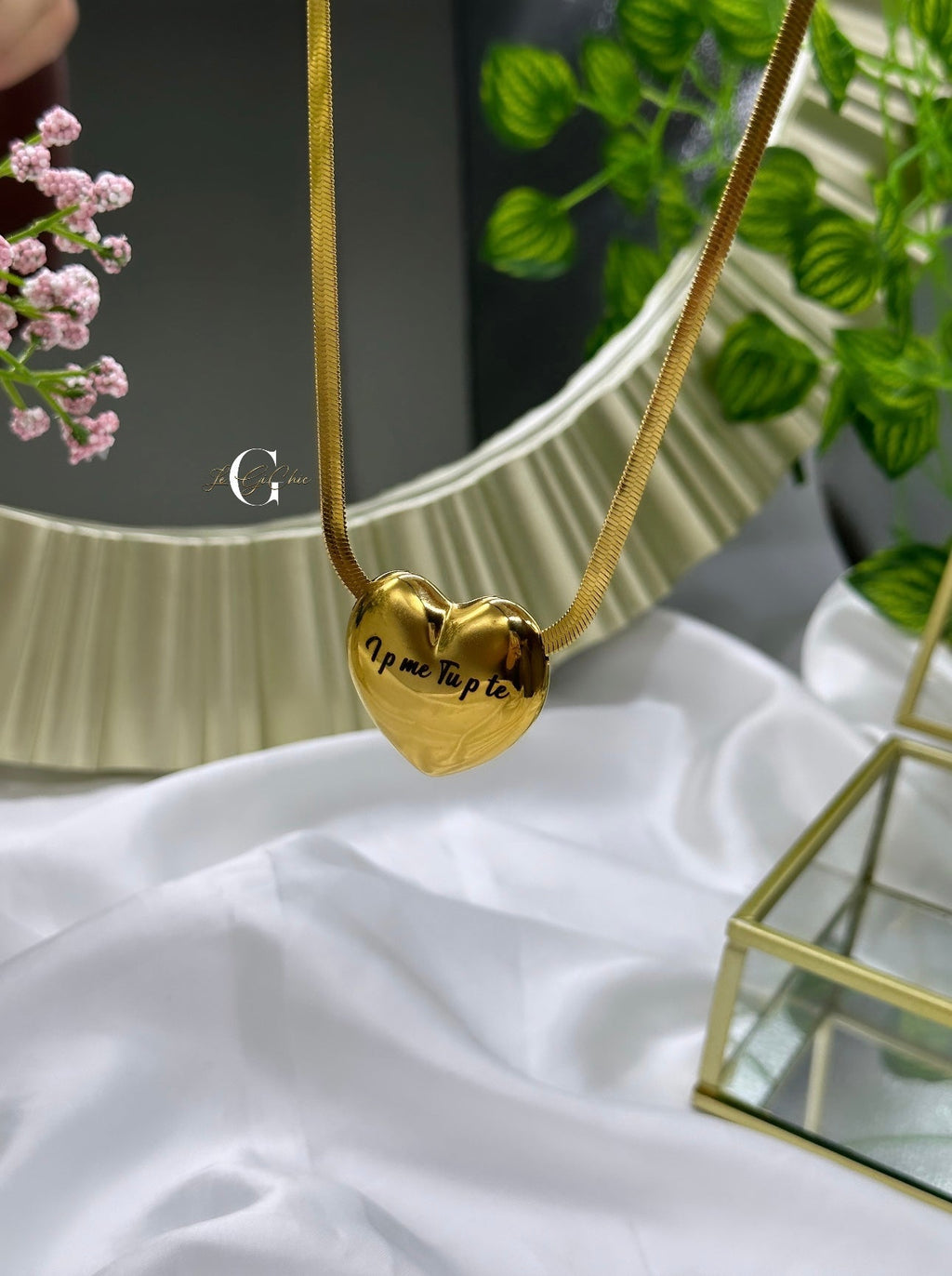 Collana “Snake con cuore grande”
