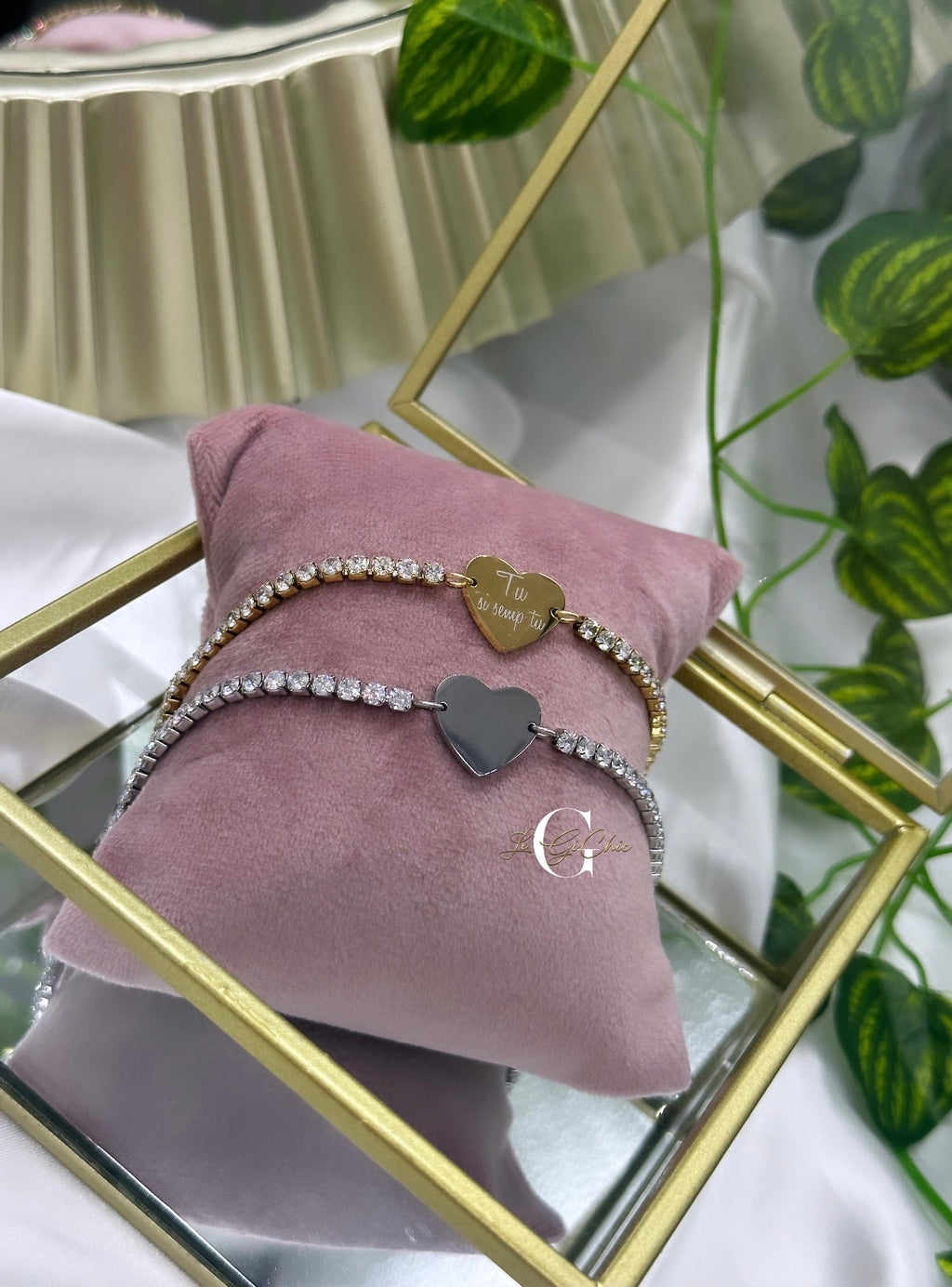 Bracciale “Tennis con cuore”