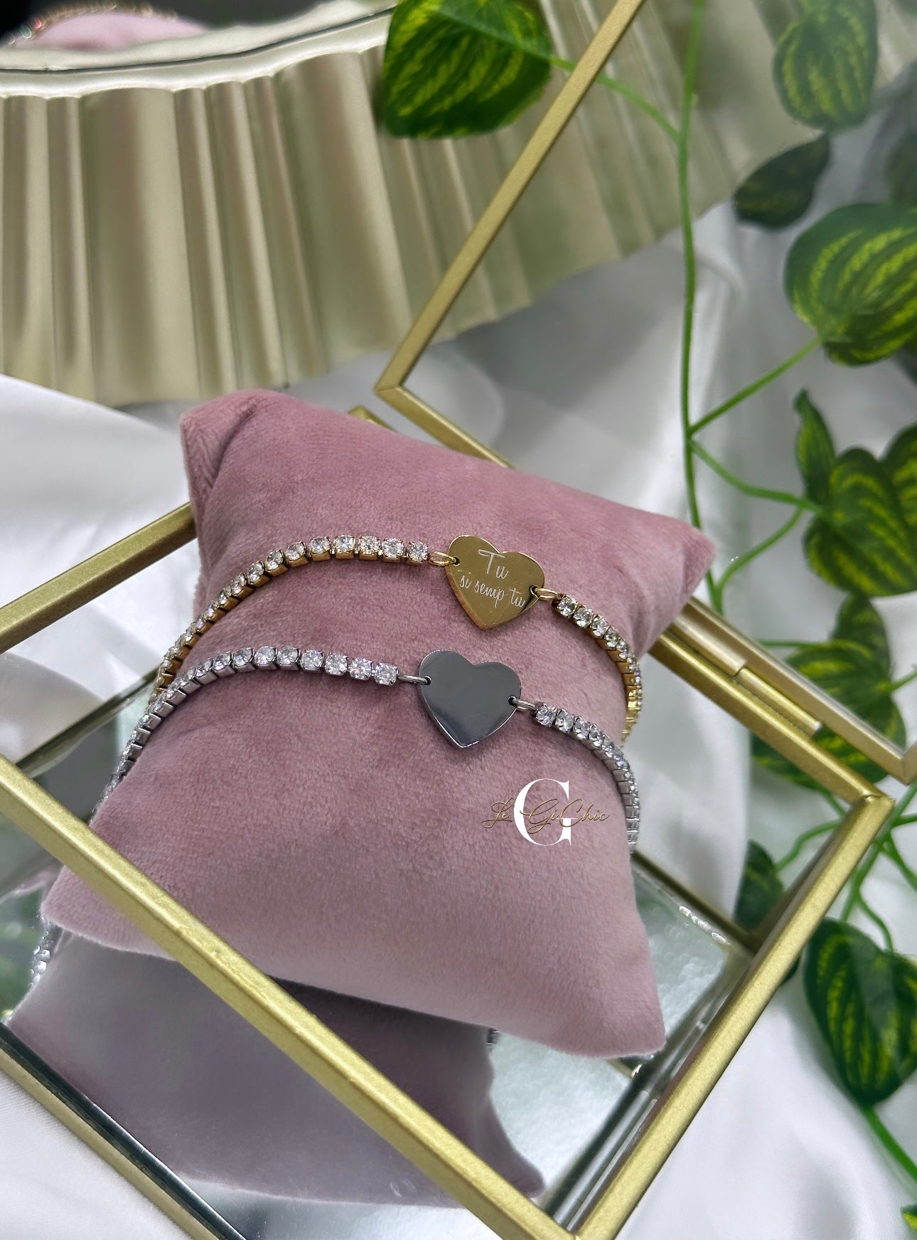 Bracciale “Tennis con cuore”