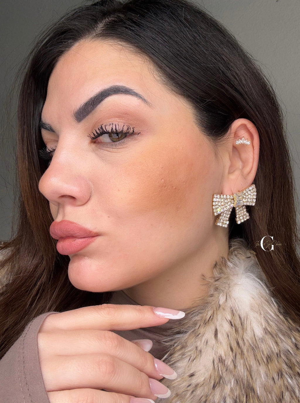 Orecchini “Fiocchi di strass”