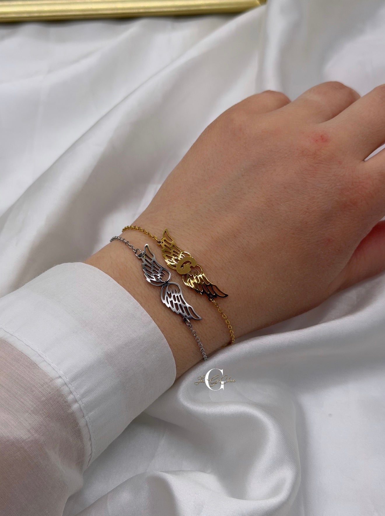 Bracciale “Ali d’angelo” personalizzato