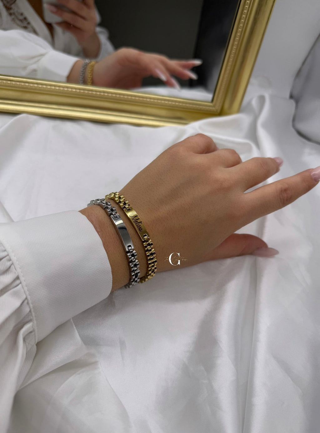 Bracciale “Jubilee con targhetta”