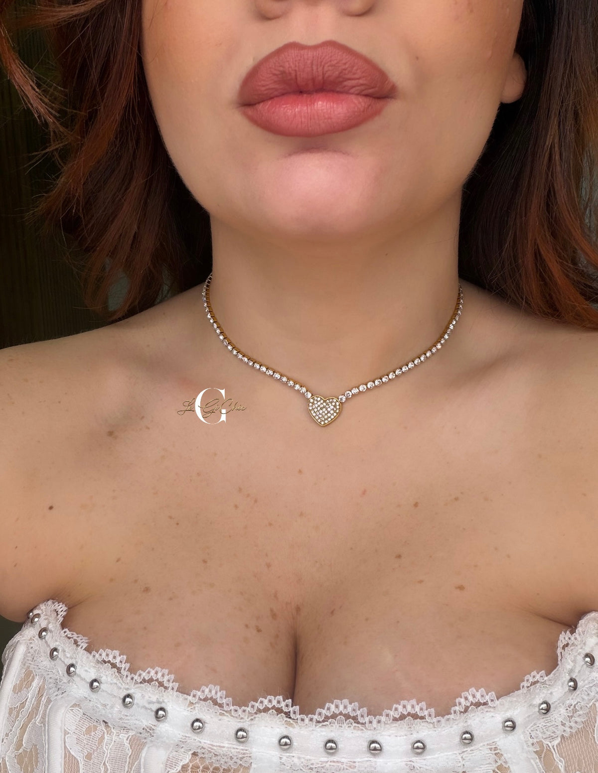 Choker “Tennis con cuore”