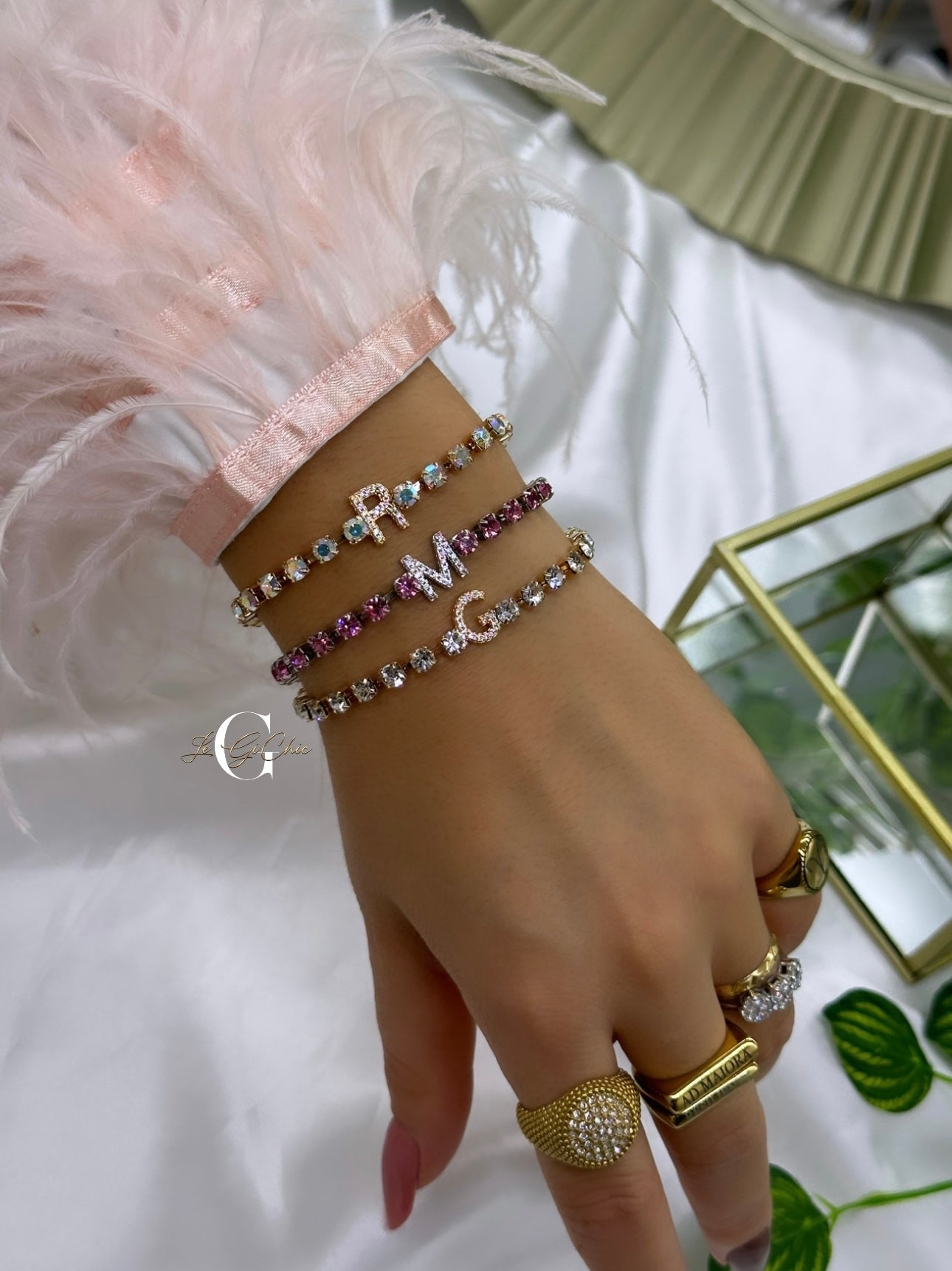 Bracciale “TENNIS con lettera o numeri”