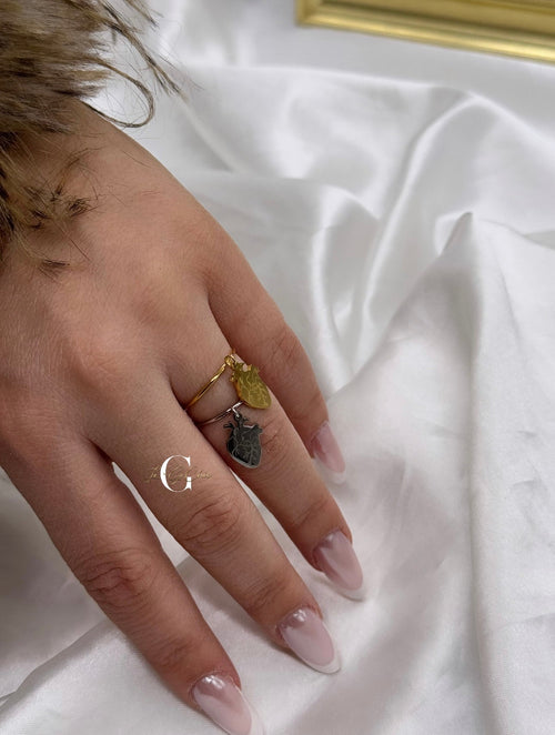 Anello “Cuore anatomico” pendente