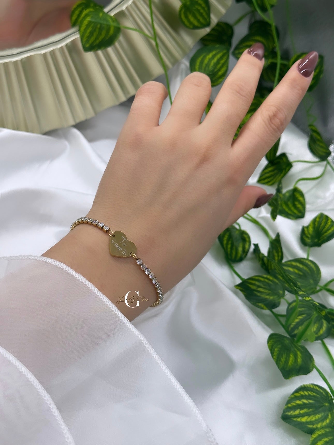 Bracciale “Tennis con cuore”