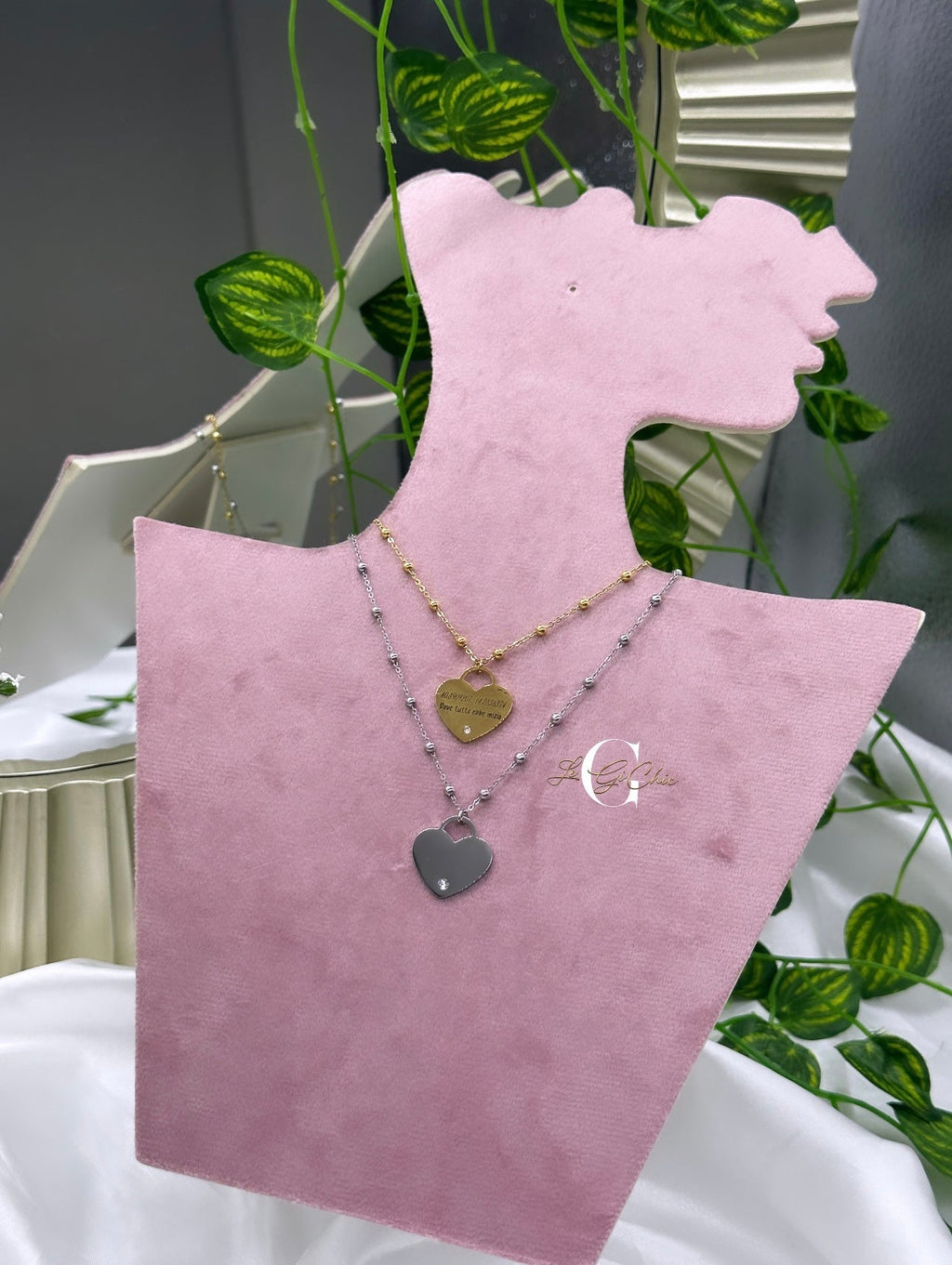 Collana “Cuore e zirconcino”