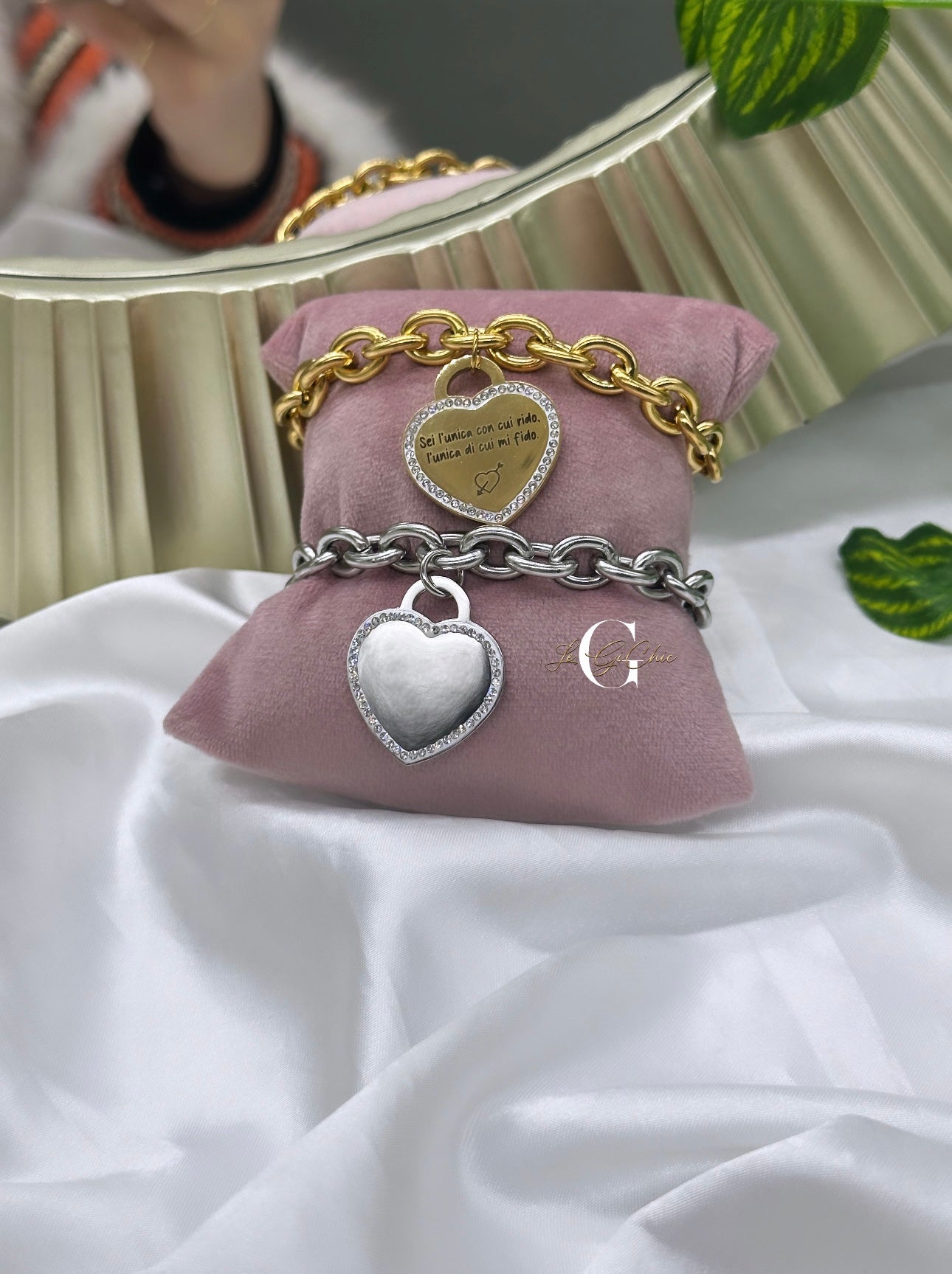 Bracciale “ CUORE & CATENA”