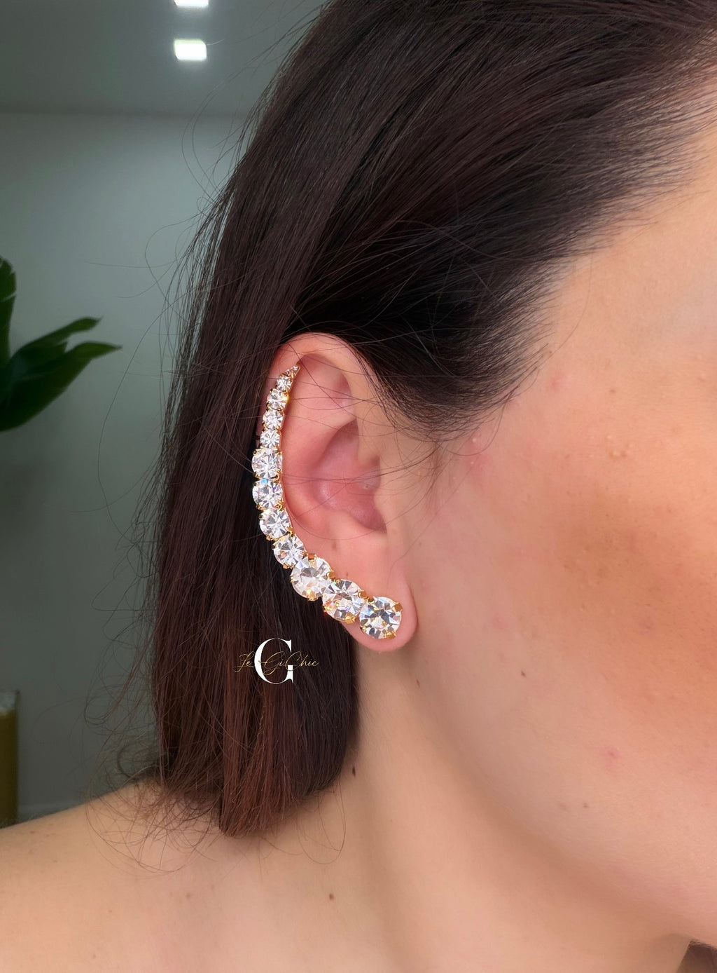 Ear cuff “Venere” con punto luce