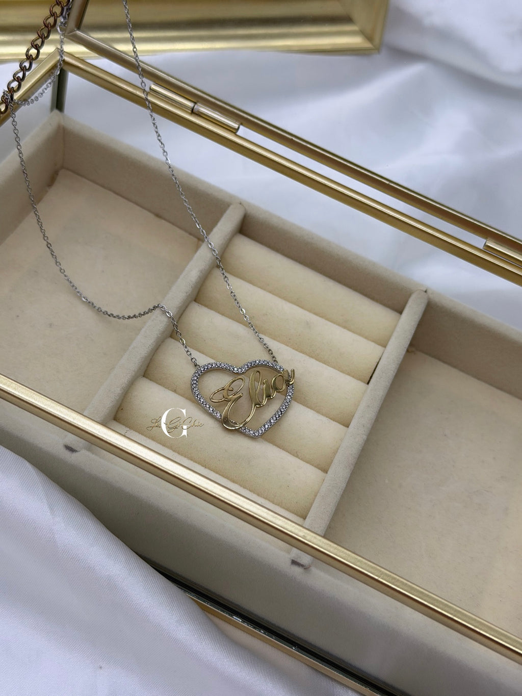 Collana “Cuore d’amore con nome”