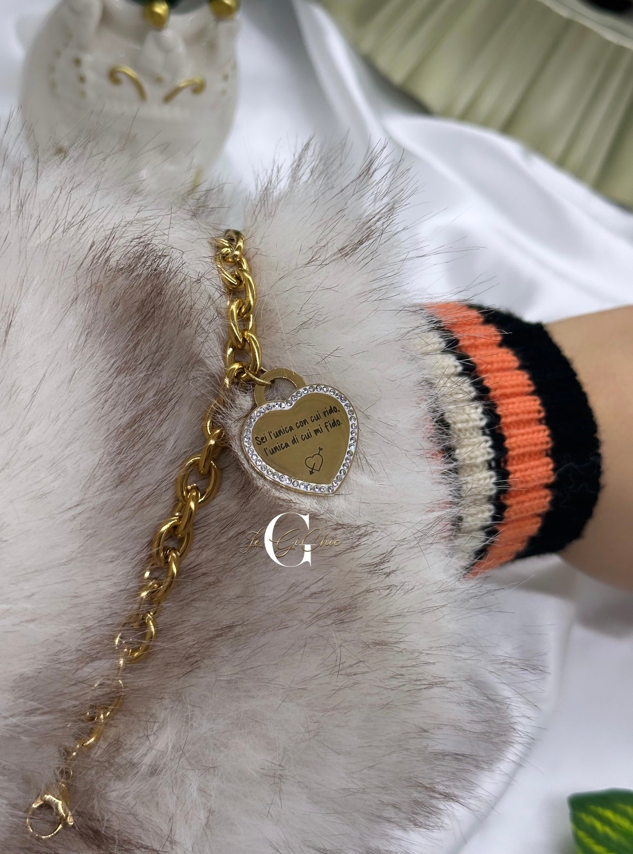 Bracciale “ CUORE & CATENA”