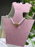 Collana “Cuore bomb con perle”