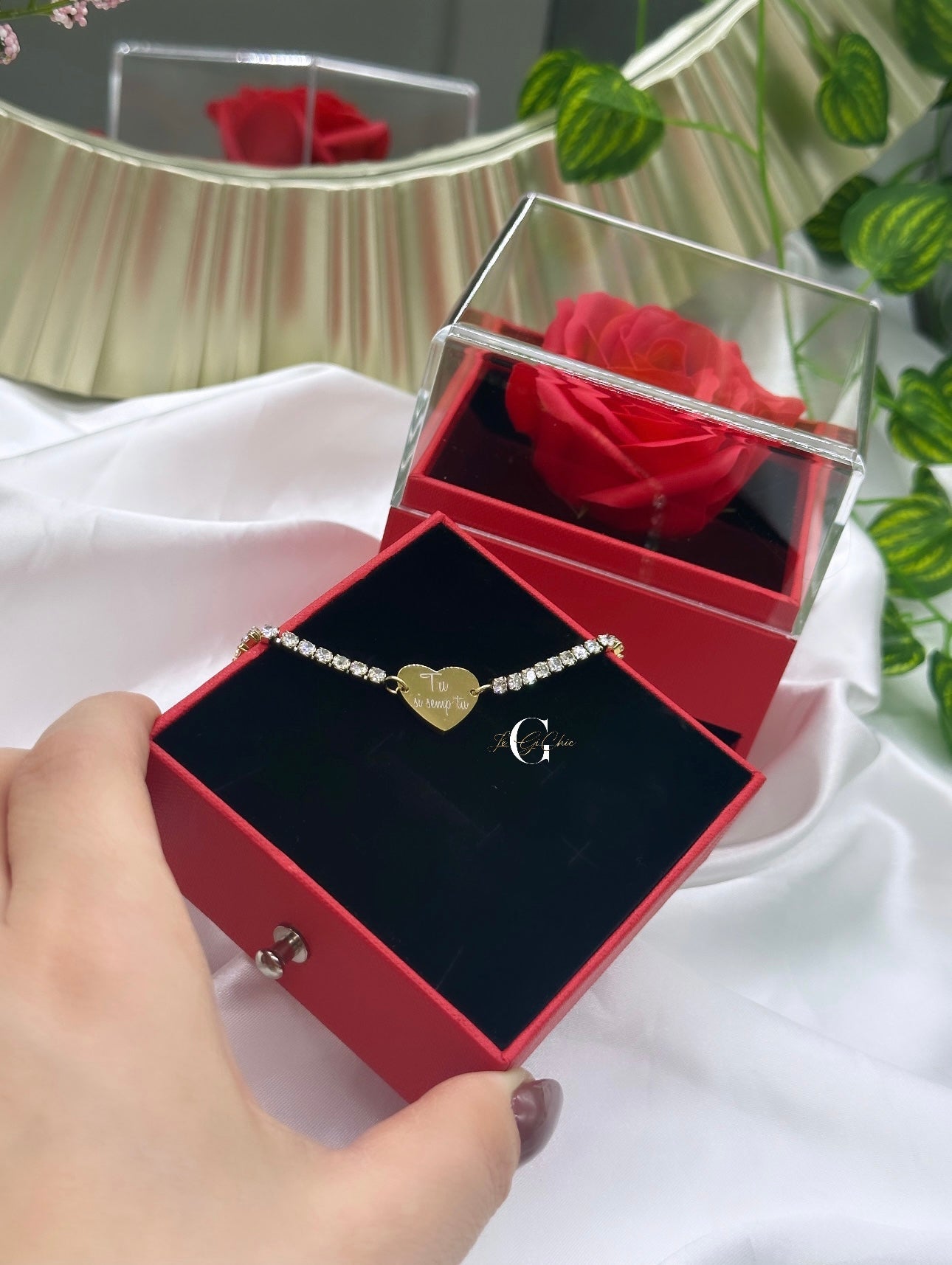 Bracciale “Tennis con cuore”