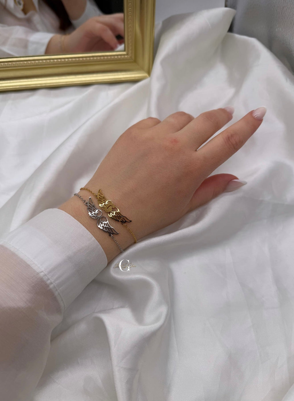 Bracciale “Ali d’angelo” personalizzato