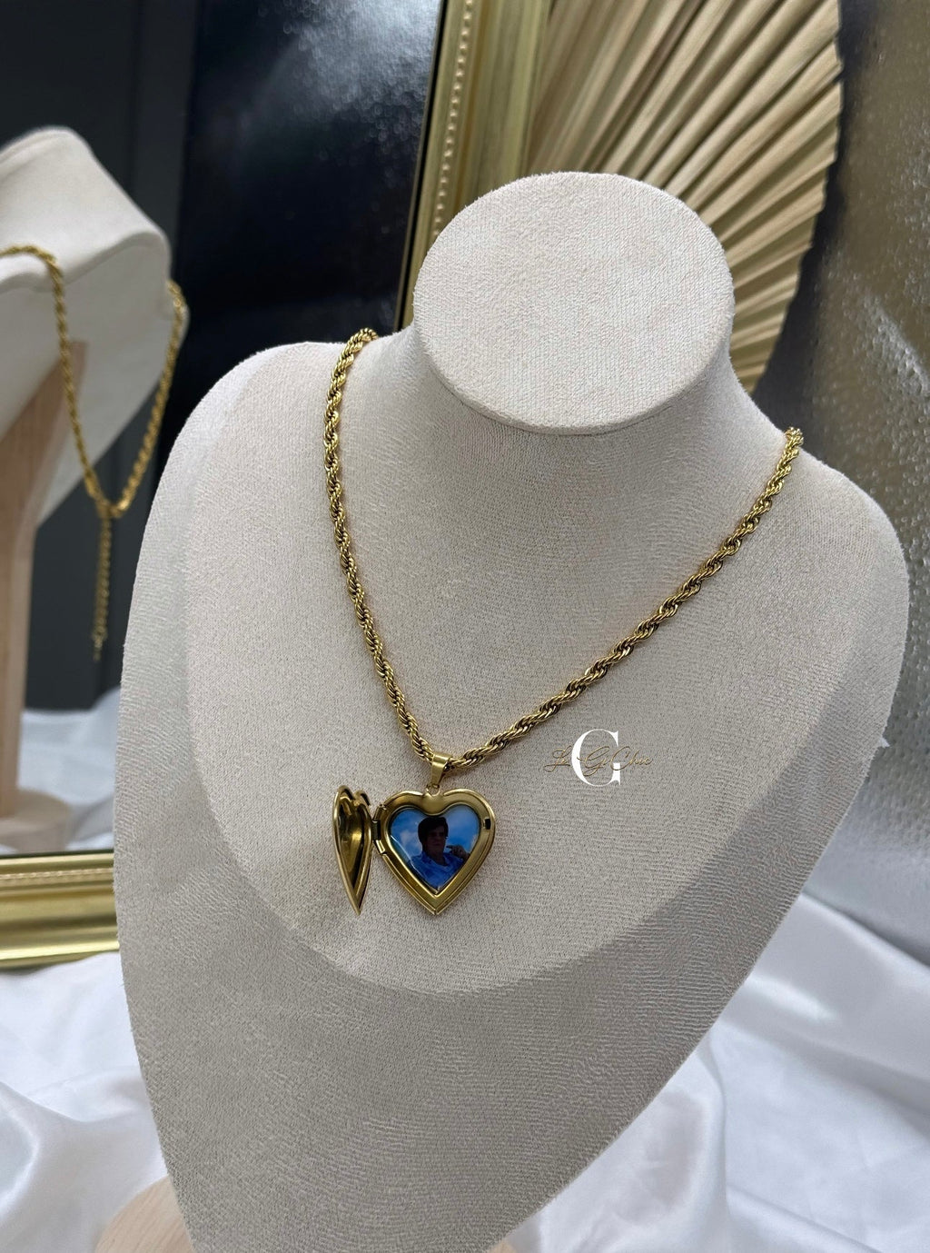 Collana “Cuore liscio” con FOTO