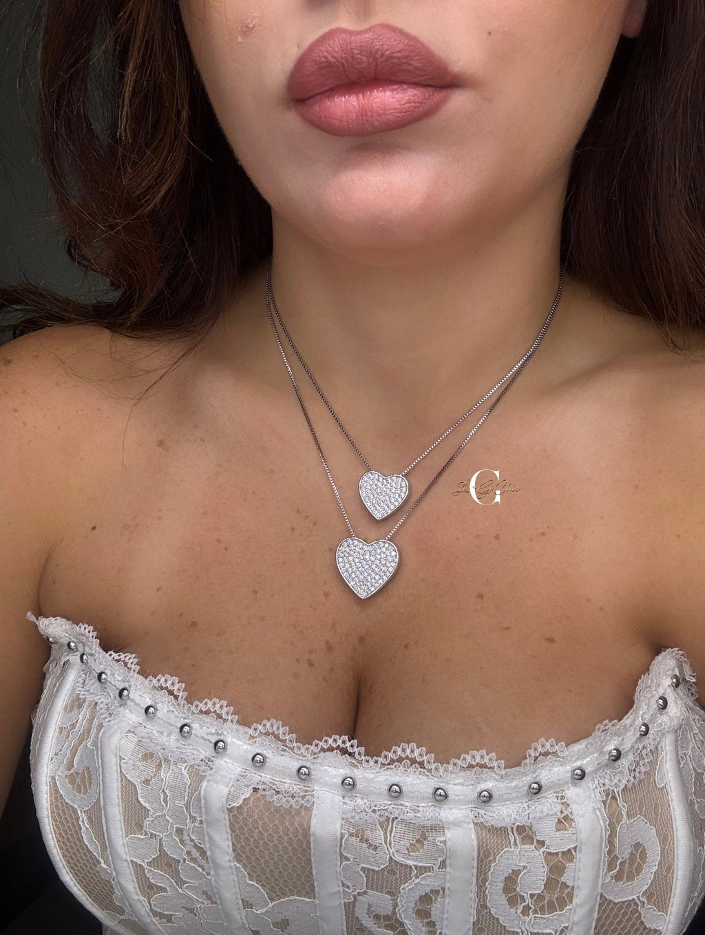 Collana “Cuore Pavè” MEDIUM
