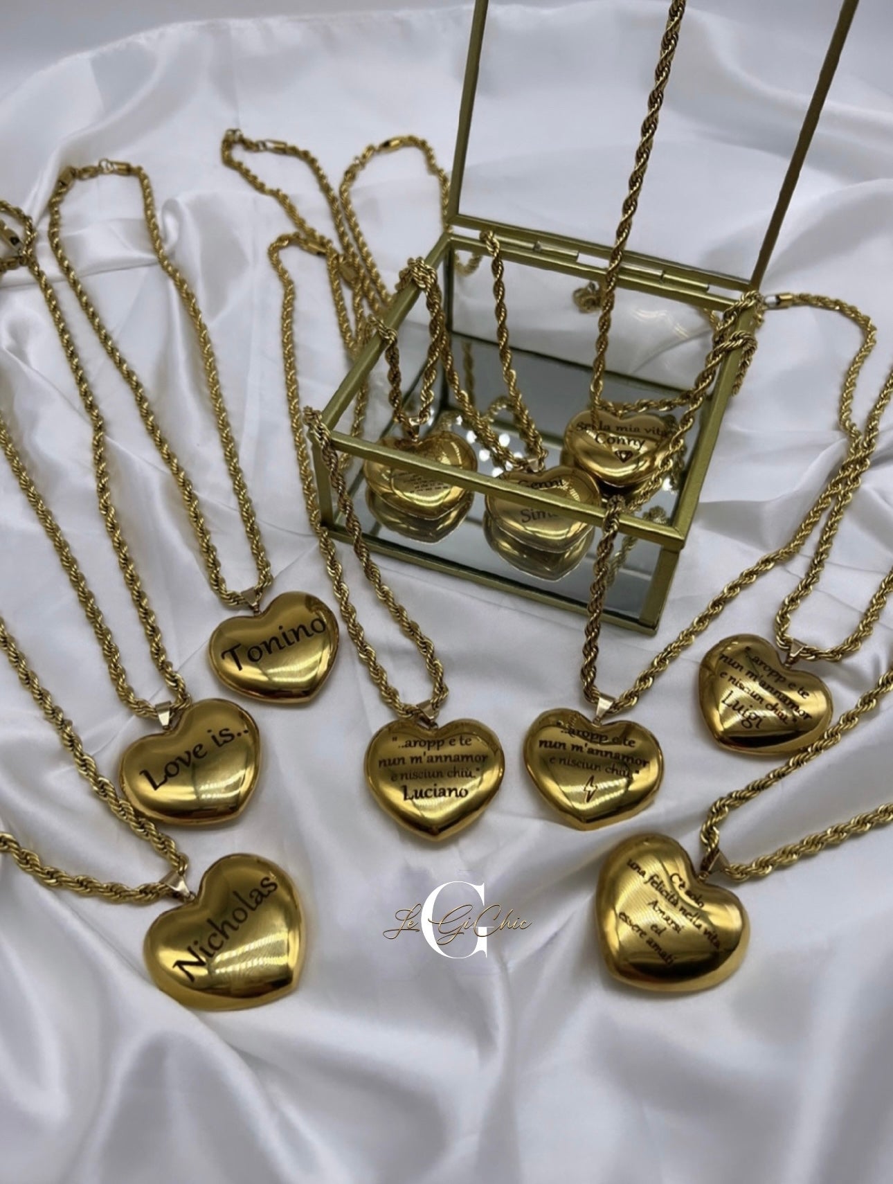 Collana “Maxi cuore bombato”