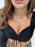 Rosario gotico con zirconi