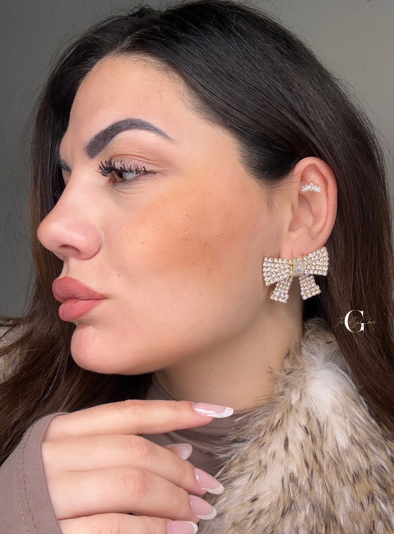 Orecchini “Fiocchi di strass”