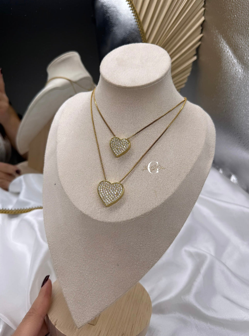 Collana “Cuore Pavè” MEDIUM