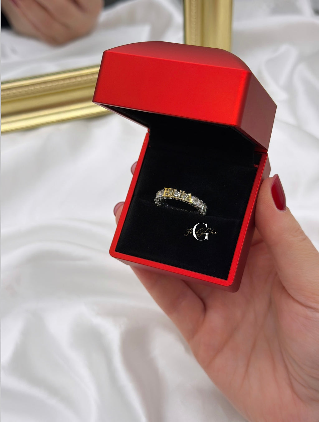Anello “Veretta d’amore con nome”