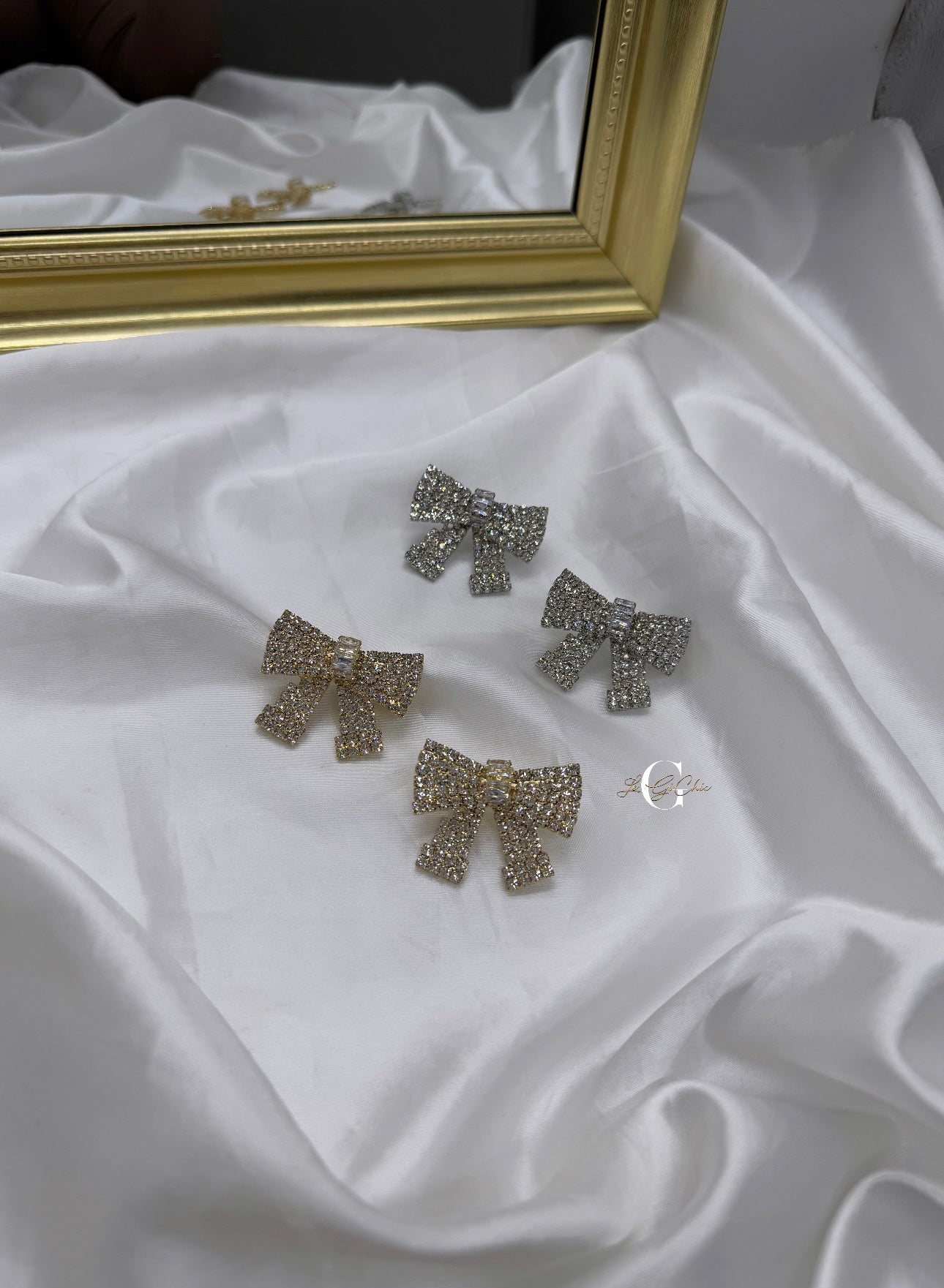 Orecchini “Fiocchi di strass”