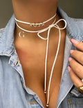 Collana “Laccio zircon letter”