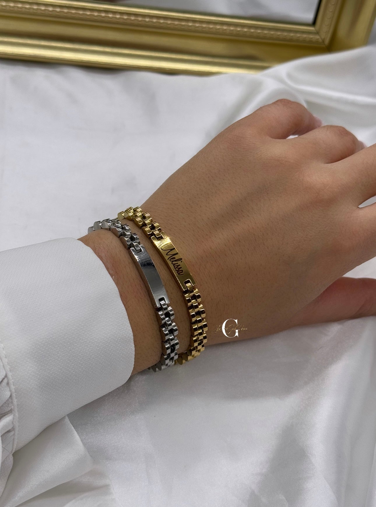 Bracciale “Jubilee con targhetta”