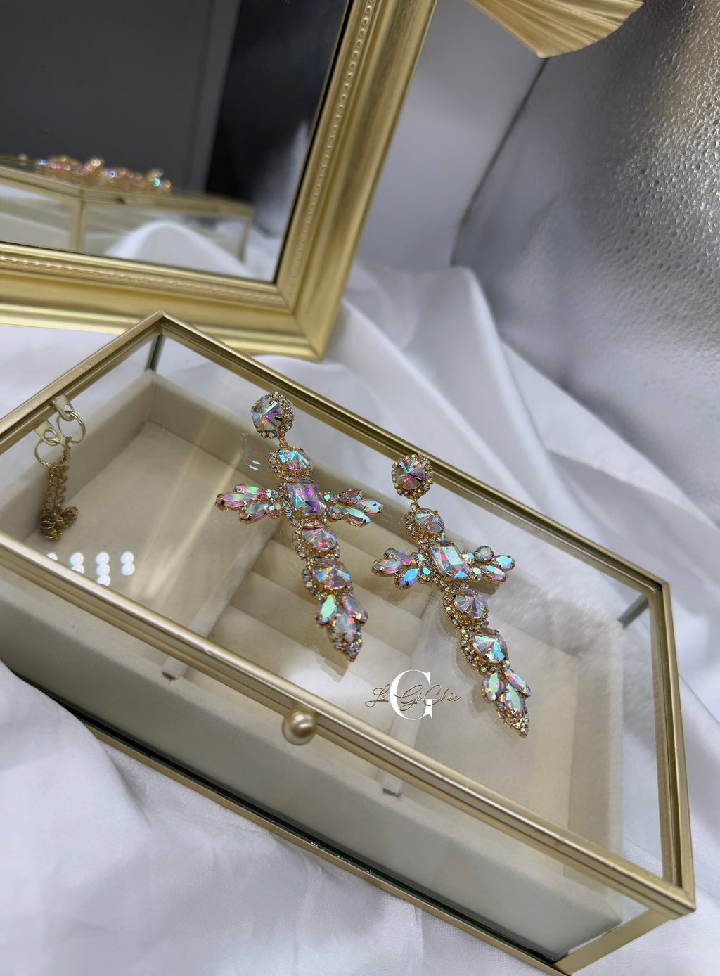 Orecchini “Maxi croce boreale”