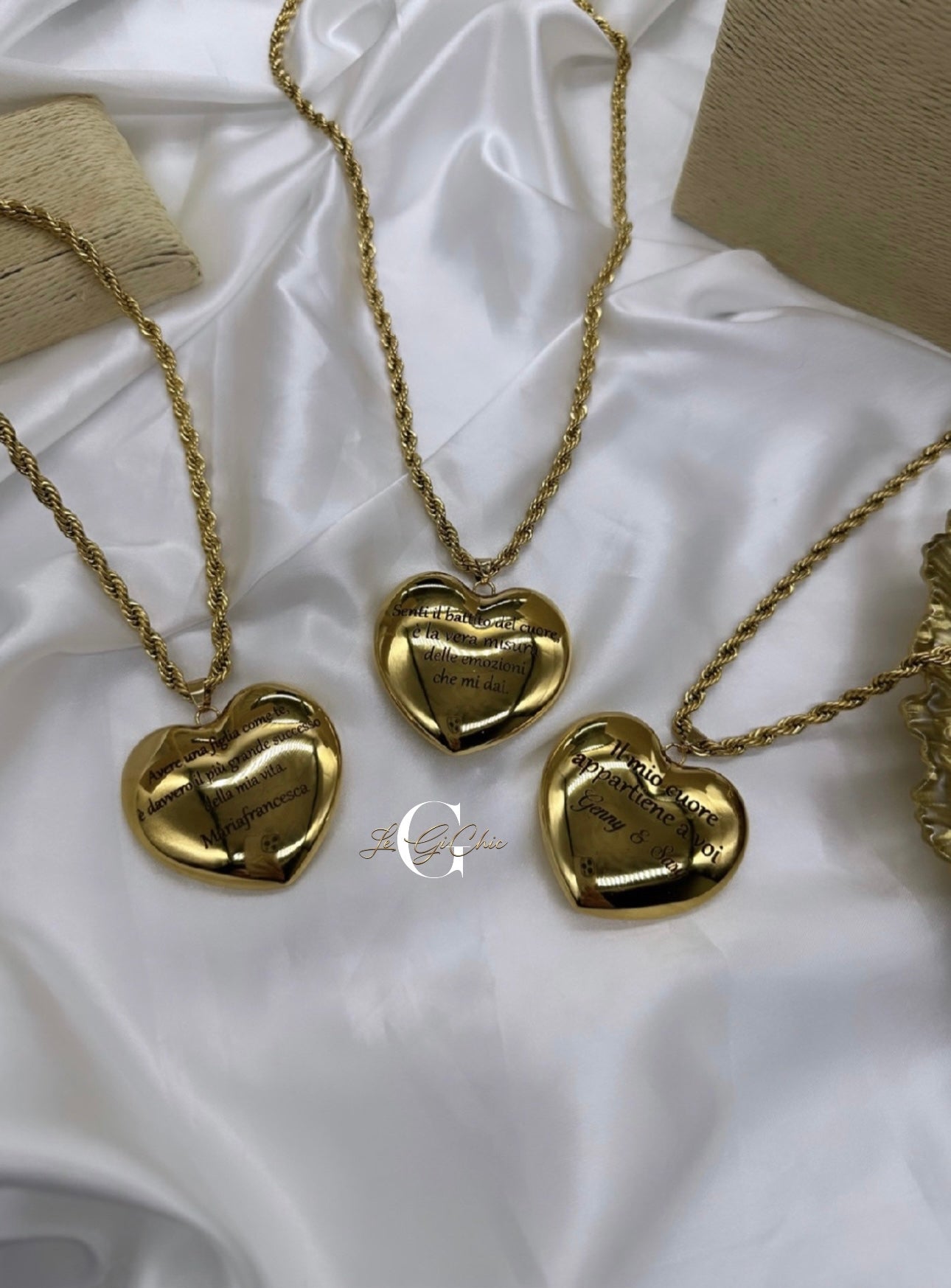 Collana “Maxi cuore bombato”
