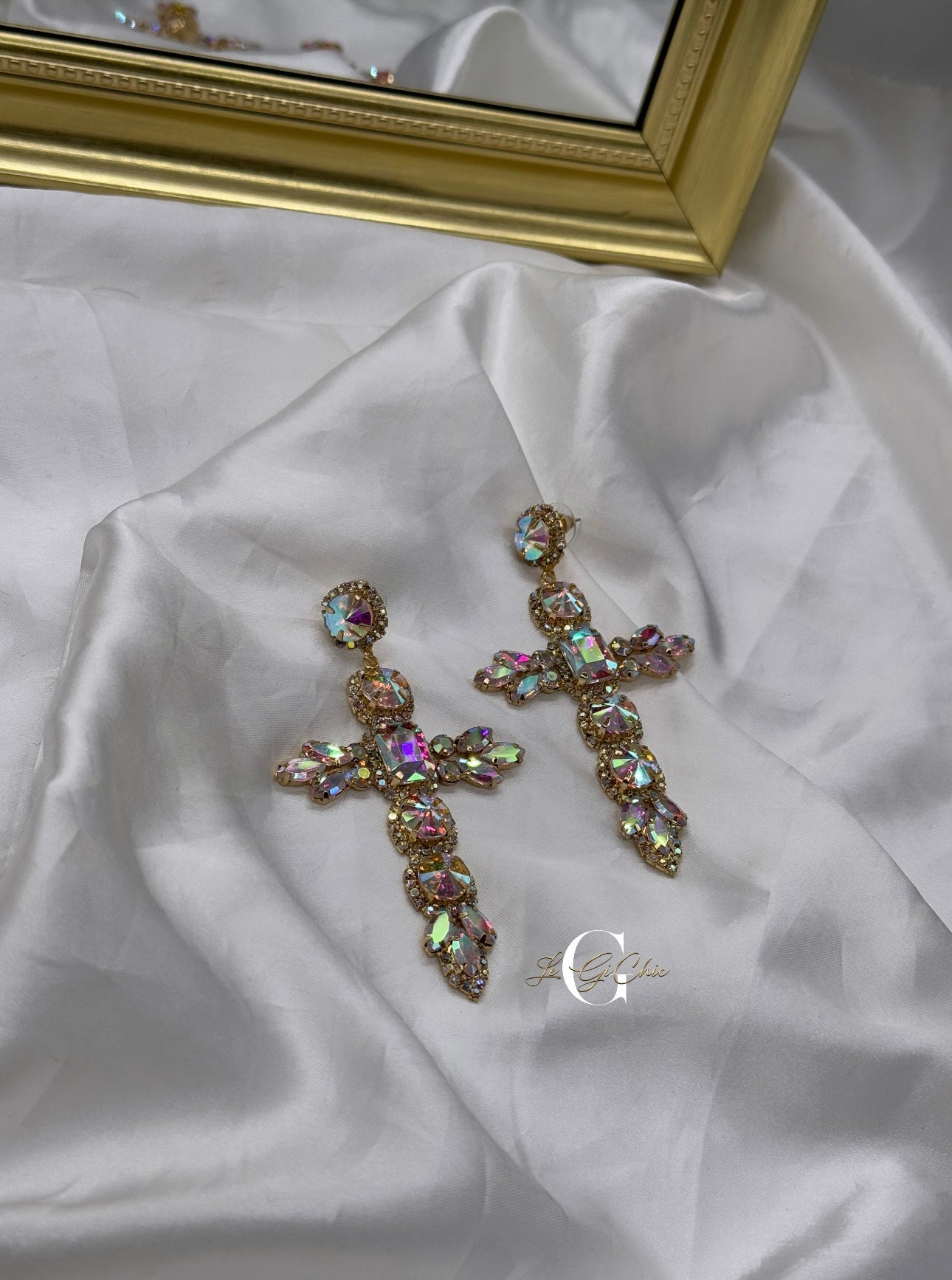 Orecchini “Maxi croce boreale”