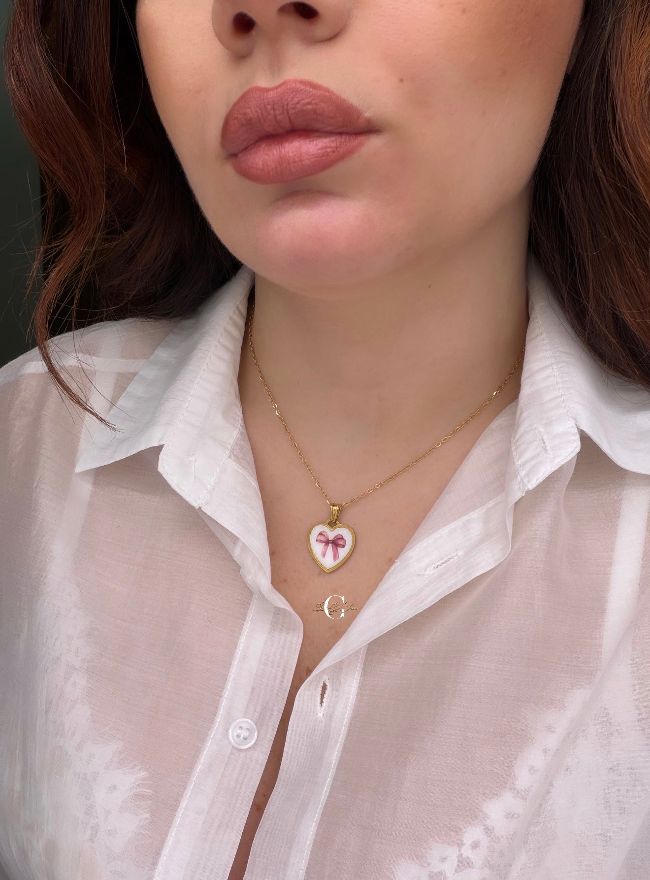 Collana “Fiocco rosa”