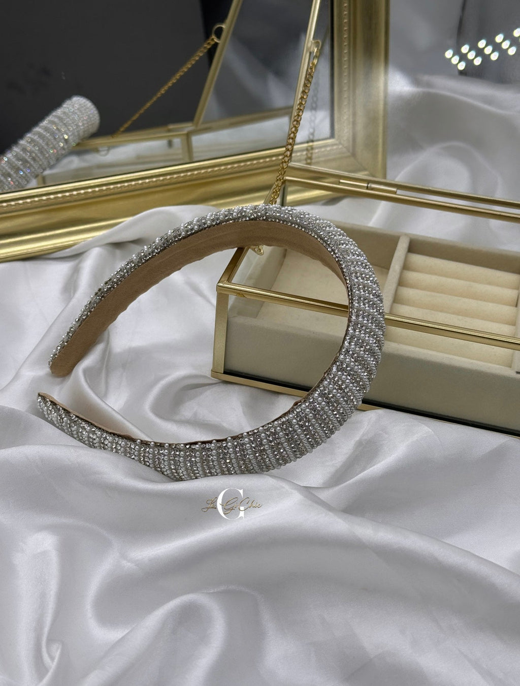 Cerchietto “Perline e strass”