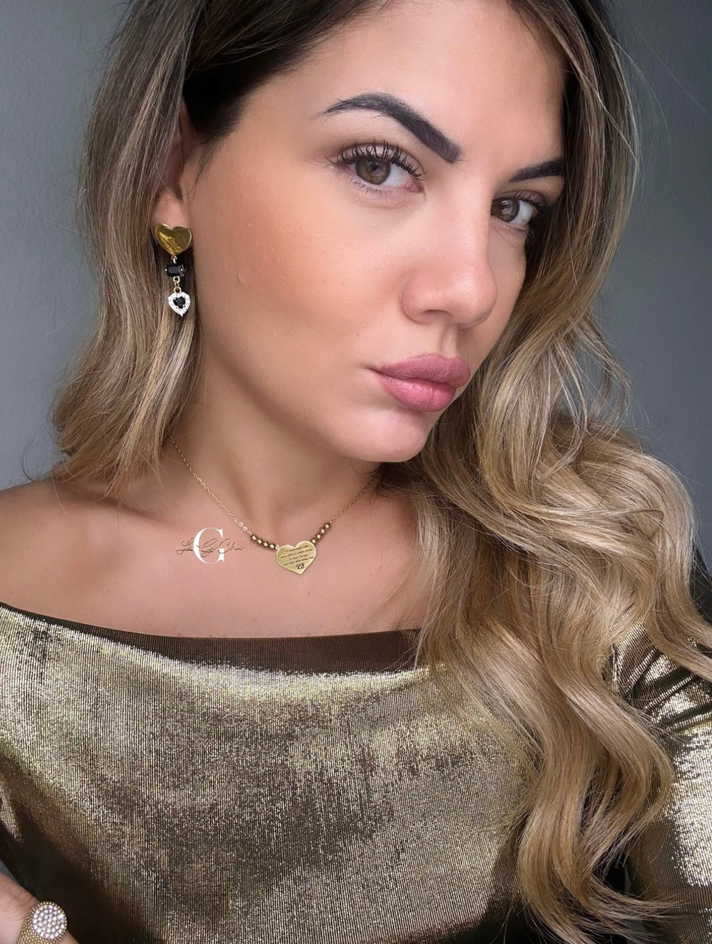 Collana “Cuore & sfere”