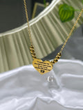 Collana “Cuore & sfere”
