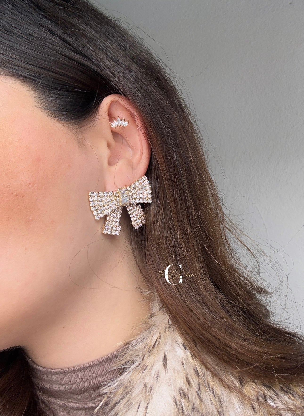 Orecchini “Fiocchi di strass”