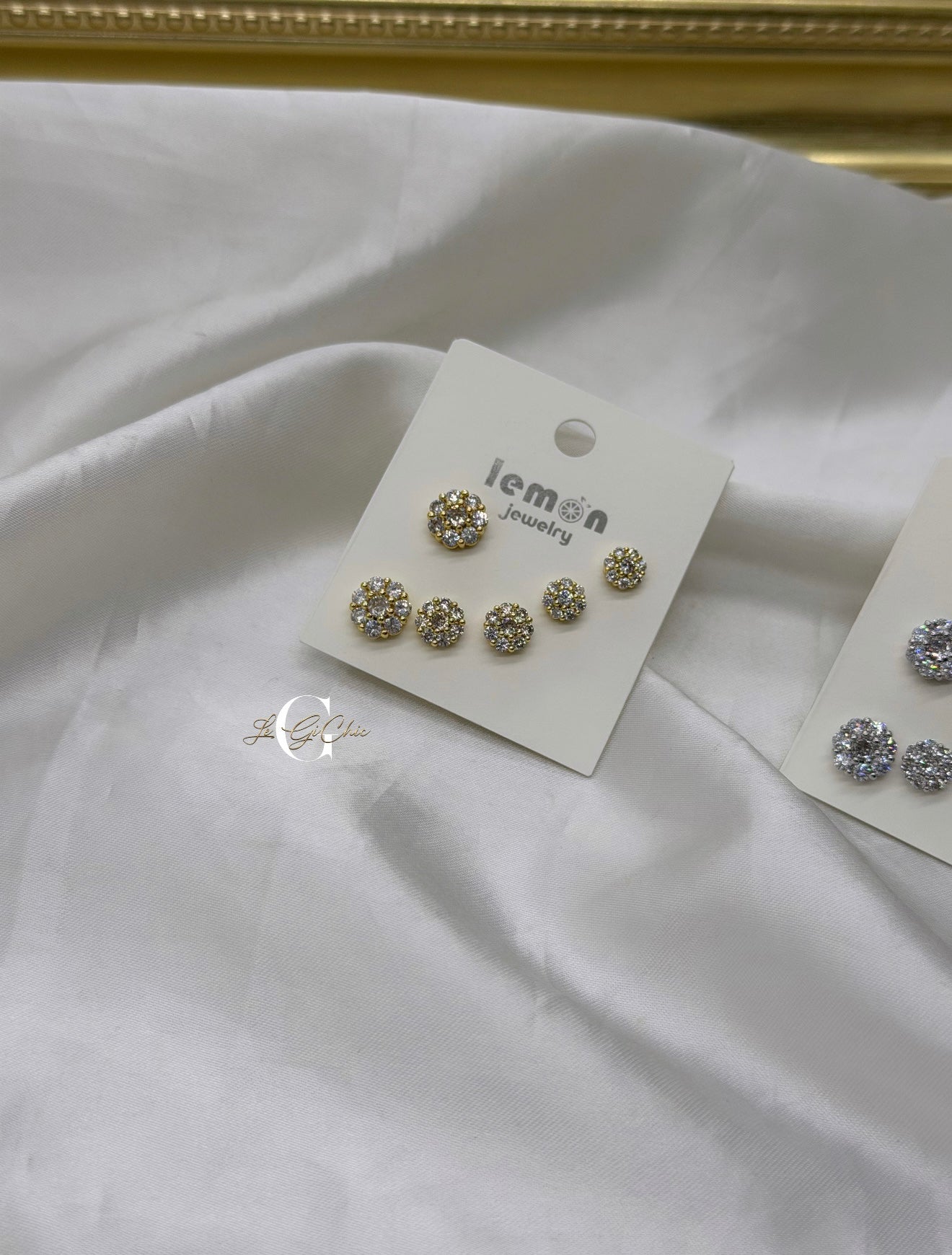 Set orecchini “Flower diamond”